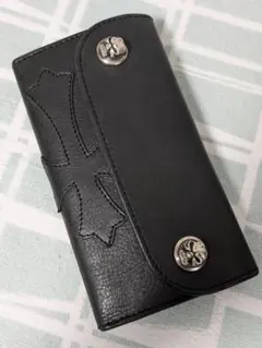 ALZUNI　アルズニ　黒色レザー　型押し　バイカーズウォレット　長財布 楽天市場】送料無料 日本製 ハンドメイド 本革 1年保証 修理対応