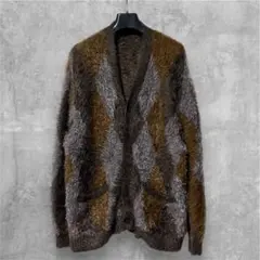 RE：NUMBER (N)INE 復刻 アーガイルカーディガン サイズ4 NUMBER(N)INE ナンバーナイン NMBcd613 RE Number (N)ine