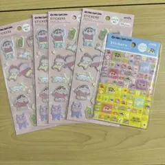 クレヨンしんちゃん　シール　5点セット　セリア　ふわふわ タイル　③のサムネイル
