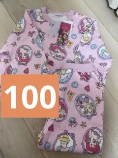 ベビー　キッズ　しまむら　　プリンセス　長袖パジャマ　100