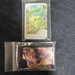 ポケモンフレンダベストタッグ３弾　スーパートレジャーガブリアス、おまけチコリータ