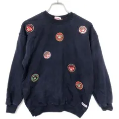 90’s MIKI HOUSE 古着 くまワッペン スウェット トレーナー