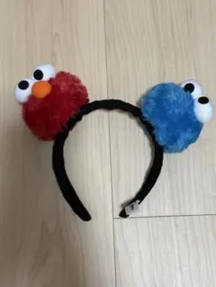 【海外ユニバ】シンガポール　エルモとクッキーモンスター カチューシャ