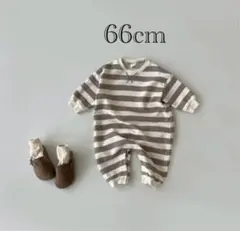 新品‼️ベビー　キッズ　ボーダーロンパース