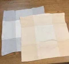 無印良品＊綿100%クッションカバー２枚セット55×59 ワッフル生地　春夏用