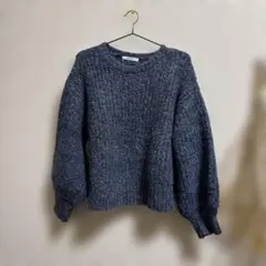 DISCOAT バルーン袖ニットセーター