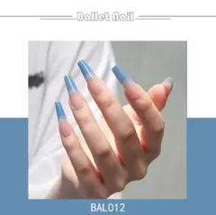 【BAL012】繰り返し使えるチップ 貼るだけ簡単　ジェルネ 24枚入り