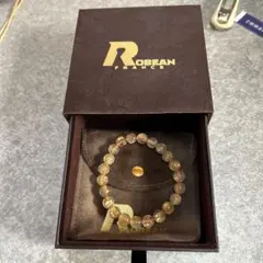 ROBEAN 天然石 ブレスレット クリア　ルチル