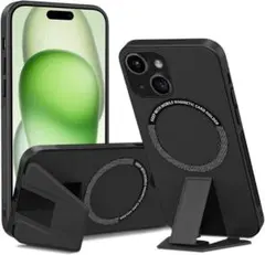 【人気商品！】iPhone 15 ケース Magsafe対応 スタンド付き