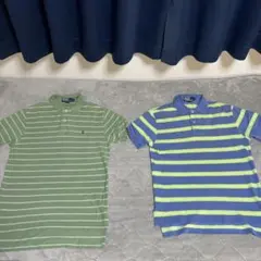 POLO Ralph Lauren ポロシャツ 2枚セット ボーダー S 00s