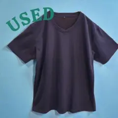 【USED 古着】メンズ シンプル　無地Tシャツ・カットソー Vネック春夏