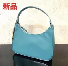 GU ワンハンドルカラーショルダーバッグ グリーン　新品のサムネイル