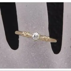 4℃　　k18ダイヤリング