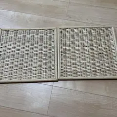 無印良品　ブリ材バスケット　ふた　２枚のサムネイル