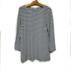 【eur3】⚫⚪黒と灰色系のボーダーのトップス◢JAST SEASON✨のサムネイル