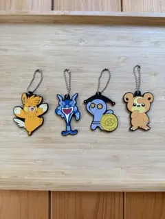 ラバーマスコット パーモット イルカマン コレクレー ヒメグマ 4個セット