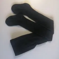 リブ編みキッズタイツ ストッキングダークグレーキッズサイズ125cm