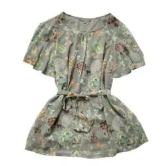 ローラアシュレイ 美品 草木柄 チュニック サイズL 11号