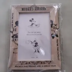 Disney ミッキー＆ミニー 木製フォトフレーム