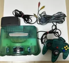 NINTENDO64 クリアブルー　本体セット