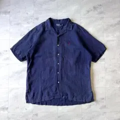 M！！ 90s Ralph Lauren Shirt CALDWELL 紺 赤 - メルカリ
