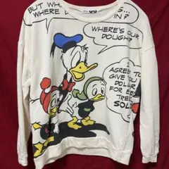 ディズニー ドナルドダック トレーナー スウェット ヒューイ デューイ ルーイ