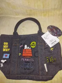 【ROOTOTE】スヌーピー刺繍トートバッグ 新品タグ付き