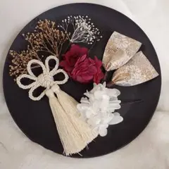 卒業式 髪飾り ヘッドパーツ ヘッドドレスドライフラワー プリザーブドフラワー