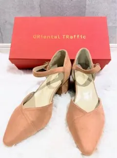 ★美品★ORiental TRaffic ストラップパンプス ピンクベージュ Sのサムネイル