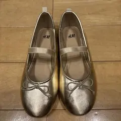 【値下げしました】H&M ゴールド バレエシューズ