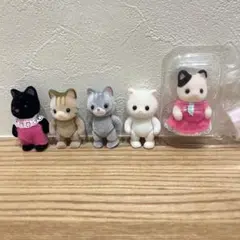 シルバニアファミリー　ネコの赤ちゃん　5体まとめ売り