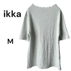 ikka シアーカットソー 半袖 M ライトグレー メロウデザイン シアーシャツのサムネイル
