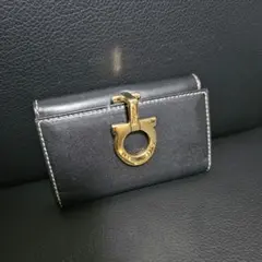 【美品】フェラガモ Salvatore ガンチーニ 6連キーケース 黒