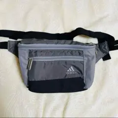 アディダス　ボディバッグ　ウエストポーチ　グレー　ブラック