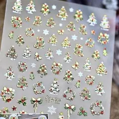 クリスマス ネイルシール 3枚セット