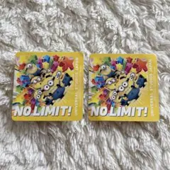 USJ ユニバ ミニオン NO LIMIT! ステッカー シール 2枚セットのサムネイル