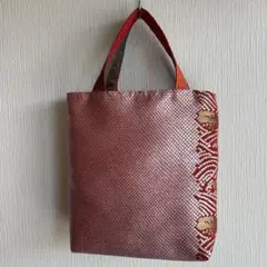 No.431 帯リメイク　トートバック　サブバッグ　小