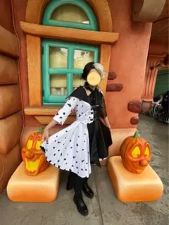 値下げ　クルエラ　コスプレ衣装セット　Dハロ　Mサイズ