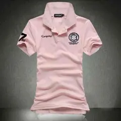 大きいサイズ　刺繍半袖ポロシャツ　7色　メンズ