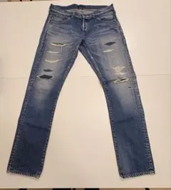 Johnbull/ジョンブル/ダメージ加工ジーンズ/W34/11815