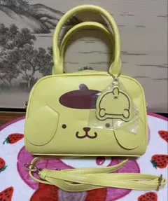 ポムポムプリン チャーム付ボストンバッグ30周年記念 アベイル