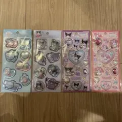 サンリオ　ウォーターシール　キラキラジュエルシール　4点セット