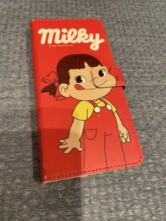 Milky ペコちゃん 手帳型 スマホケース