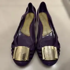 Salvatore Ferragamo ラバーシューズ パープル 7のサムネイル