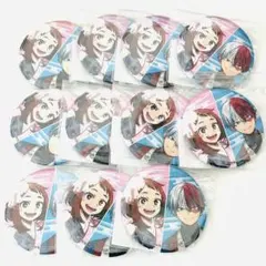 僕のヒーローアカデミア　花やしき　グリッター　缶バッジ　特典　麗日お茶子　轟焦凍