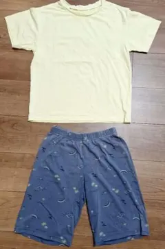 ユニクロ　エアリズム　黄色いパジャマセット