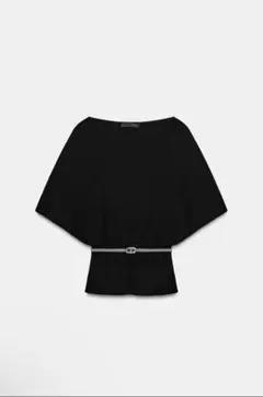 ZARA ベルト付きニットトップスのサムネイル