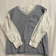 子供服　切り替え長袖カットソー