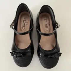 CIRCLE ブラック フォーマルシューズ 18.0 女の子