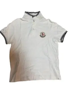 〔美品〕モンクレール　胸文字ロゴ　ホワイト　M ポロシャツ　ワッペン　5S287 モンクレール MONCLER ロゴワッペンポロシャツ 83043 ホワイト